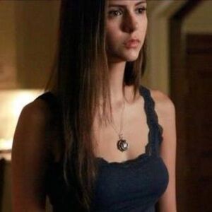 WHBM Y2K ASO Elena Gilbert Vampire Diaries Fitted Lace Trim Cami Tank size XS